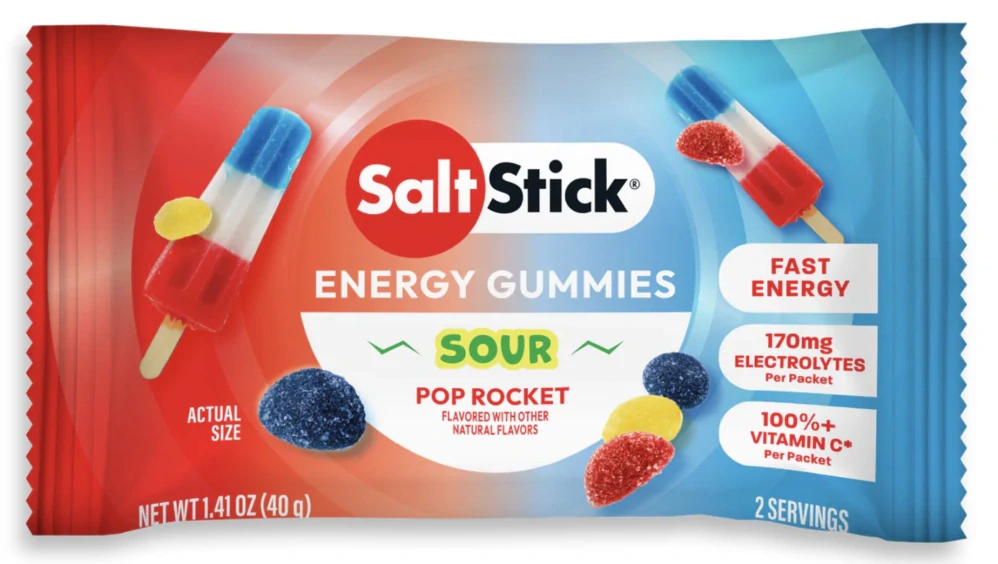 Energy gums pop rocket