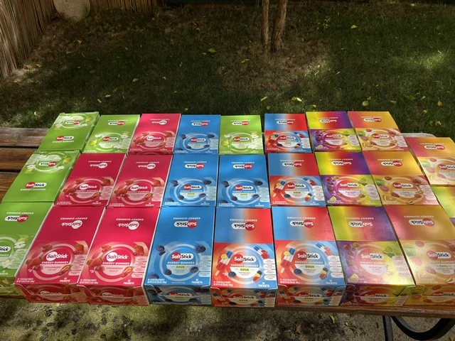 Energy gums jakákoliv příchuť a sáček saltstick caps plus gratis